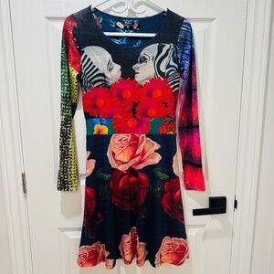 Desigual x Cirque du Soleli Collab - Long-Sleeved Dress, Size M